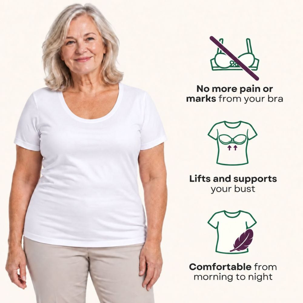 Built-In Bra Comfort T-Shirt