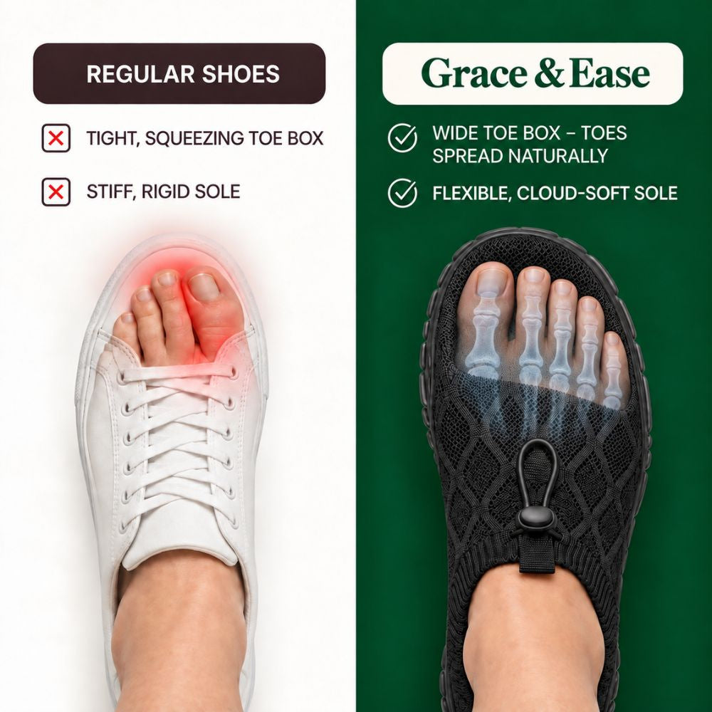 Grace & Ease | All-Day Comfort, Zero Foot Pain
