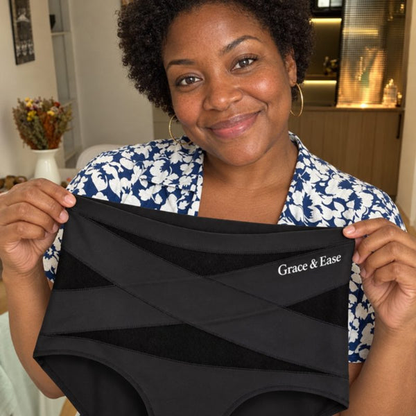 Customer holding Sculpt Brief