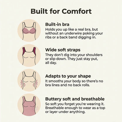 Built-In Bra Comfort Shaper Tank